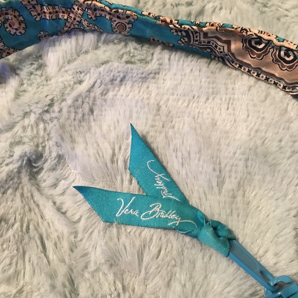 Vera Bradley Totally Turquoise small purse - Picture 3 of 11